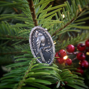 Spiritual Messenger Ring or Necklace --Red Cardinal Ring