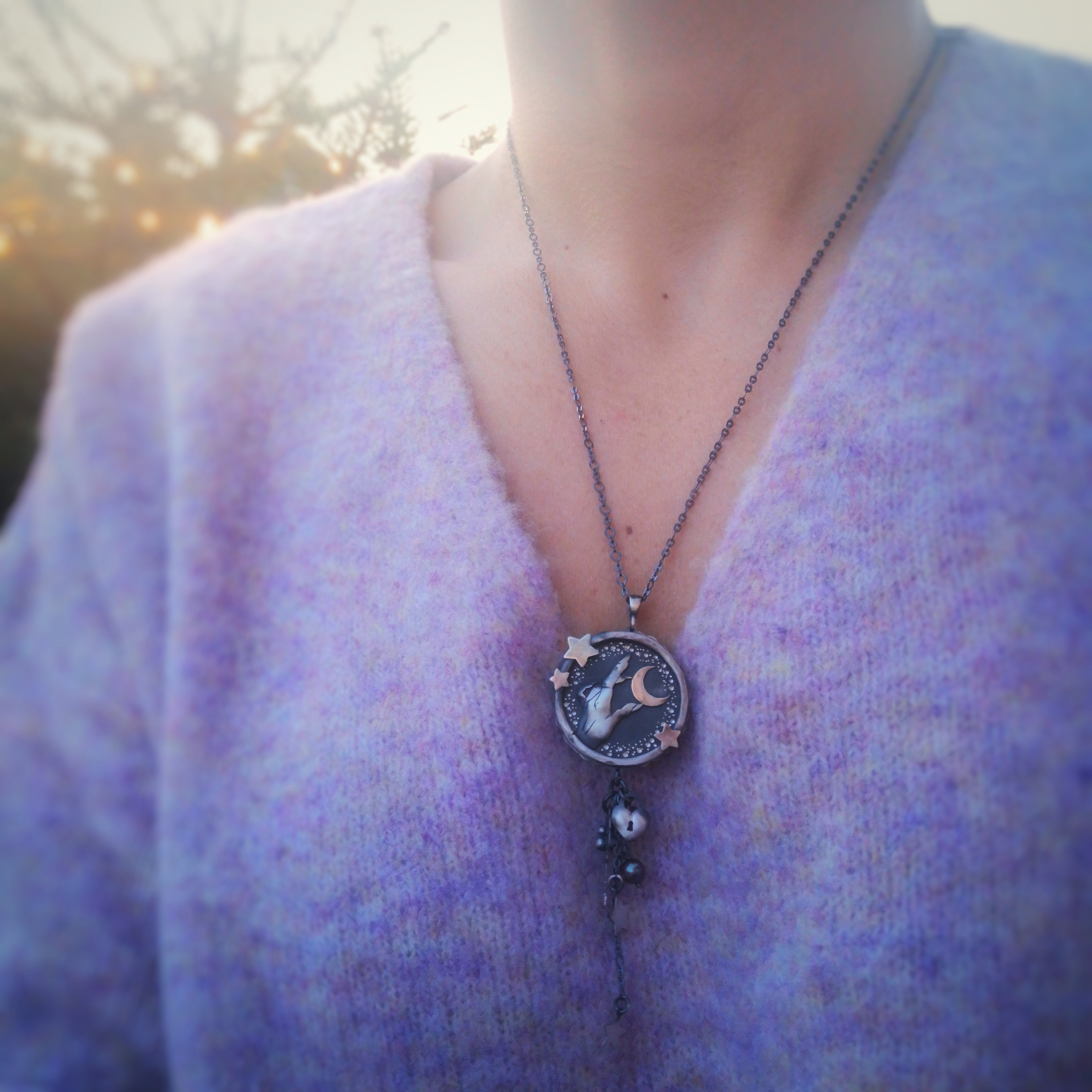 The Moon Goddess Lariat Necklace