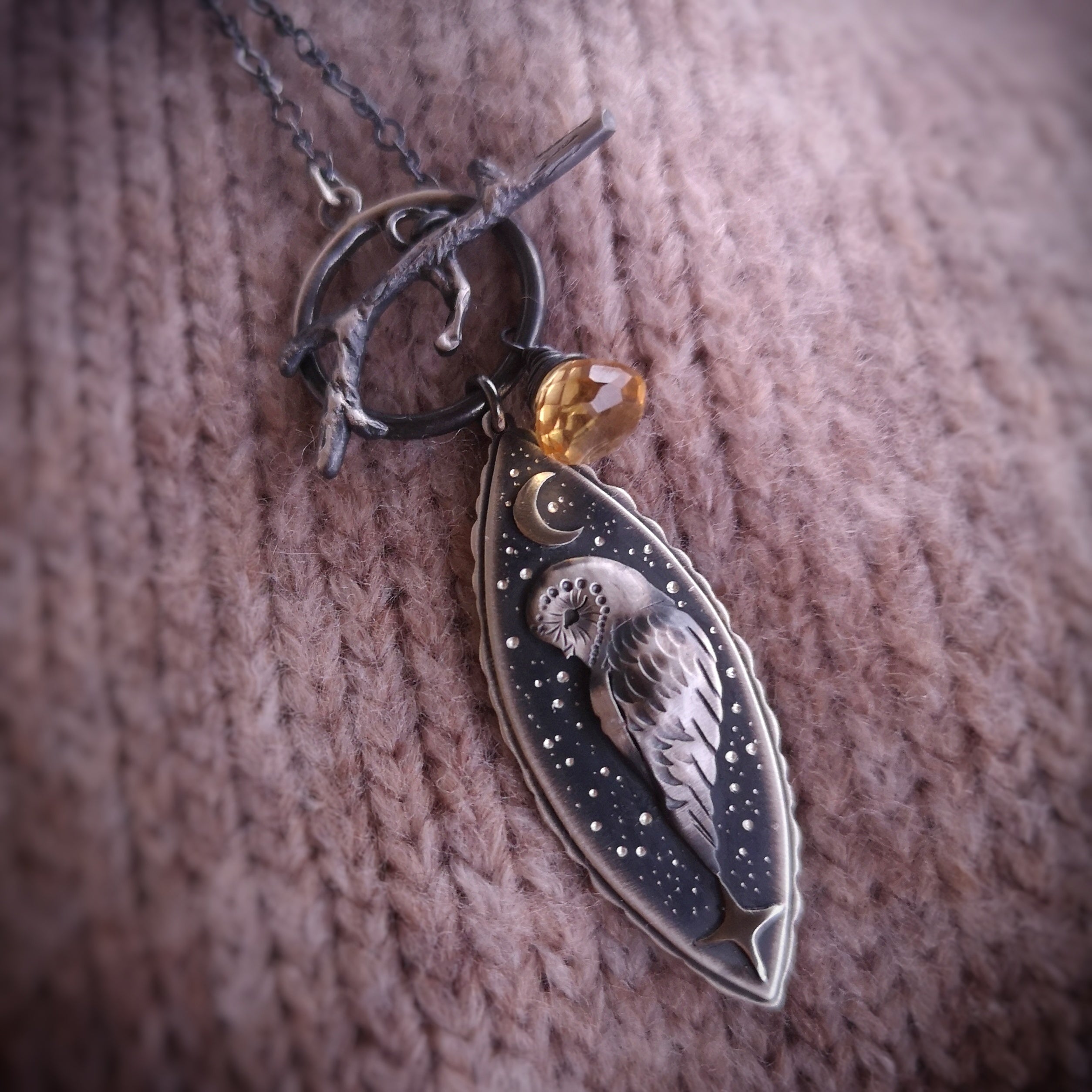 The Barn Owl Totem Necklace