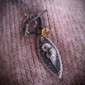 The Barn Owl Totem Necklace