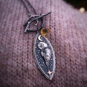 The Barn Owl Totem Necklace