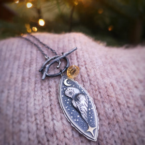 The Barn Owl Totem Necklace