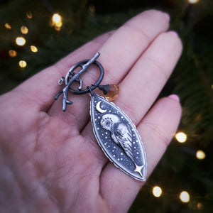 The Barn Owl Totem Necklace