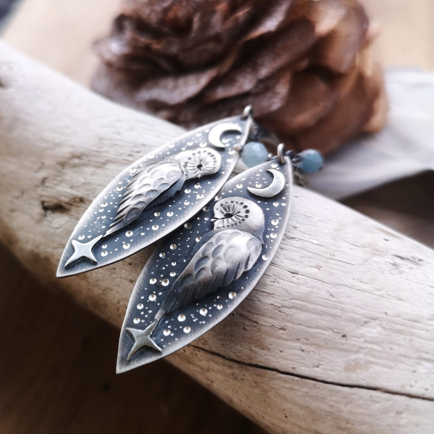 The Barn Owl Totem Earrings