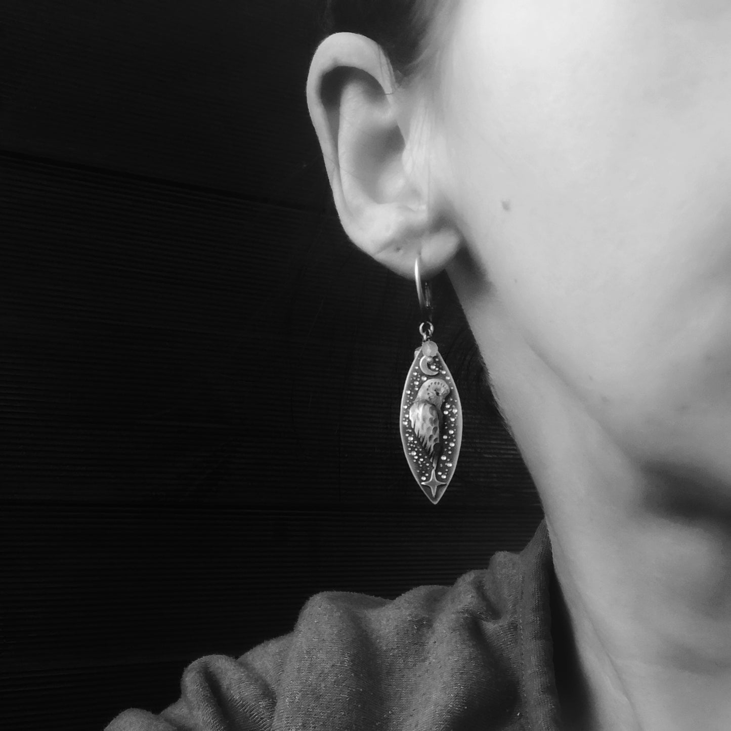 The Barn Owl Totem Earrings