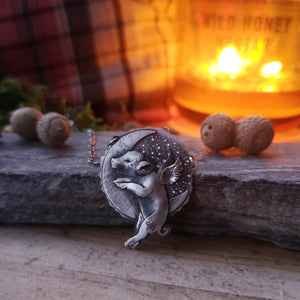 Believe in Yourself  - Winged Piglet Necklace