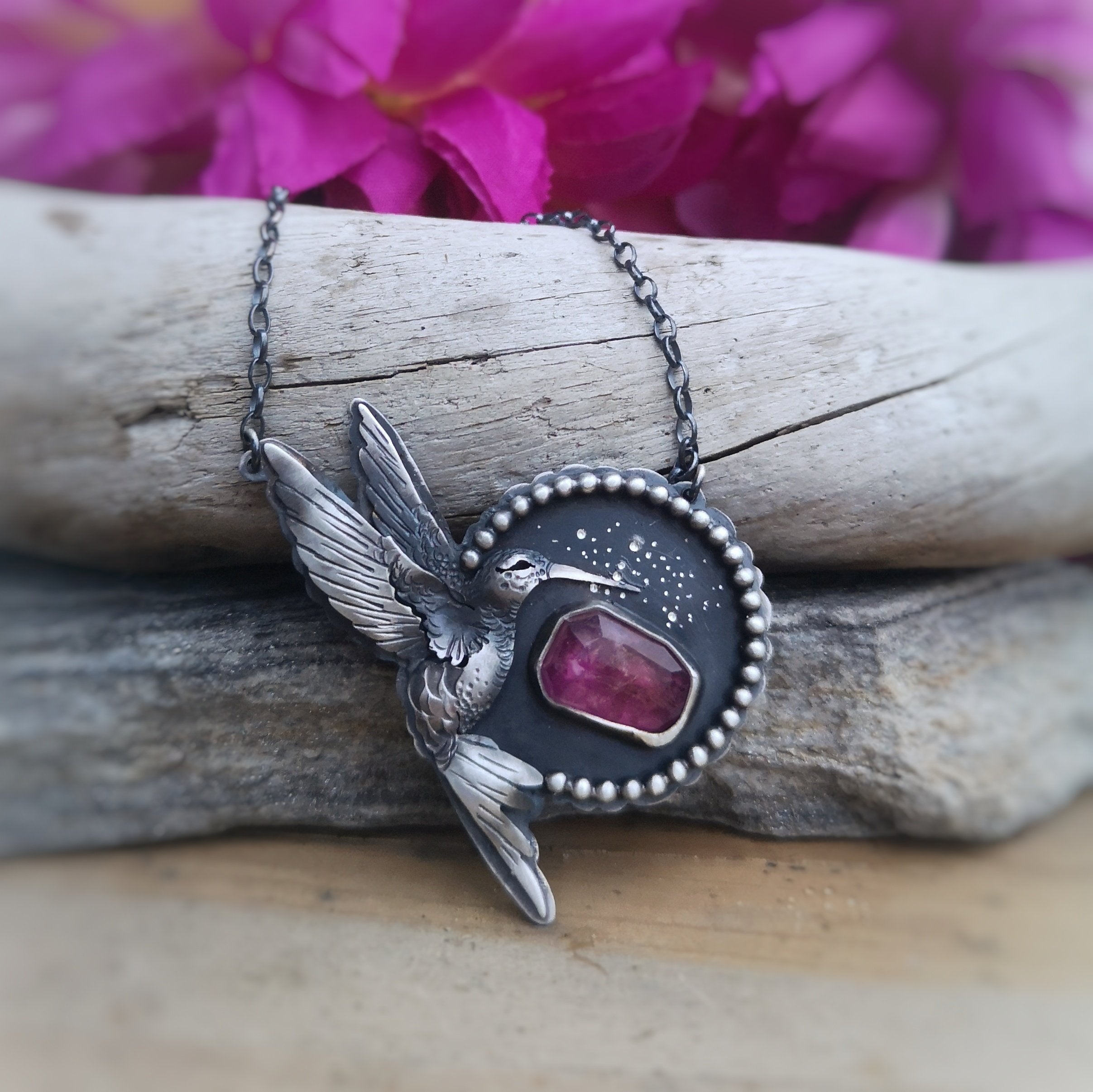 The Healer Necklace - Hummingbird Necklace