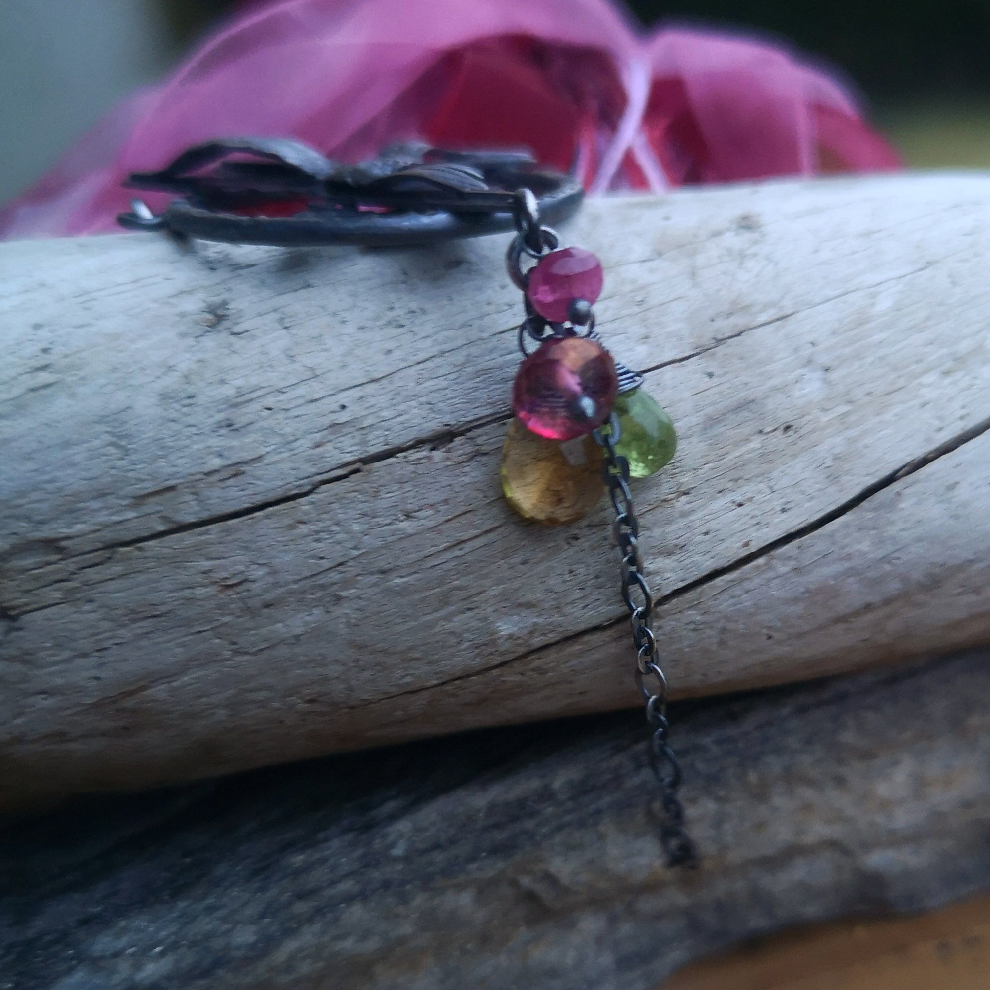The Healer Lariat Necklace - Hummingbird Necklace