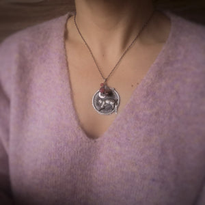Dream with a Cat II - Shadowbox Necklace