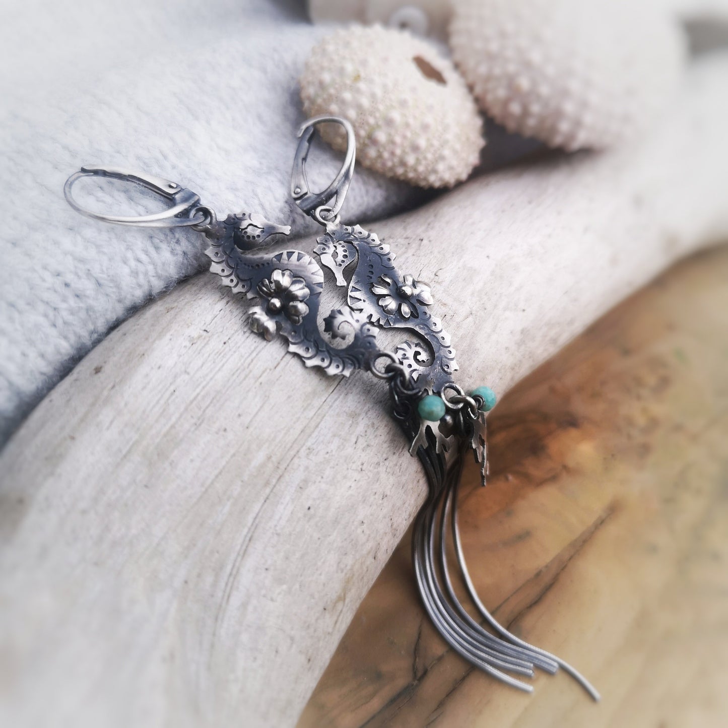 The Seahorse Tassel Earrings