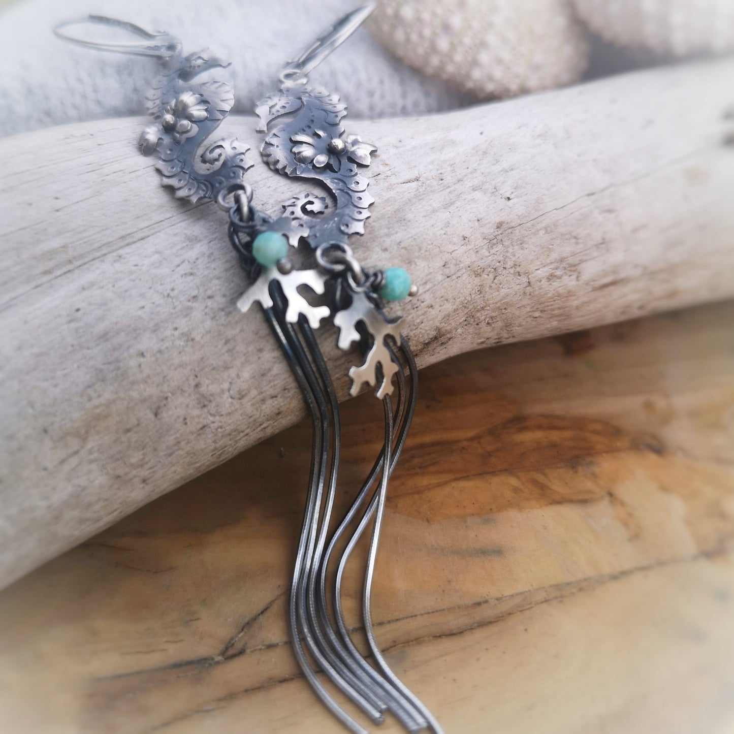 The Seahorse Tassel Earrings