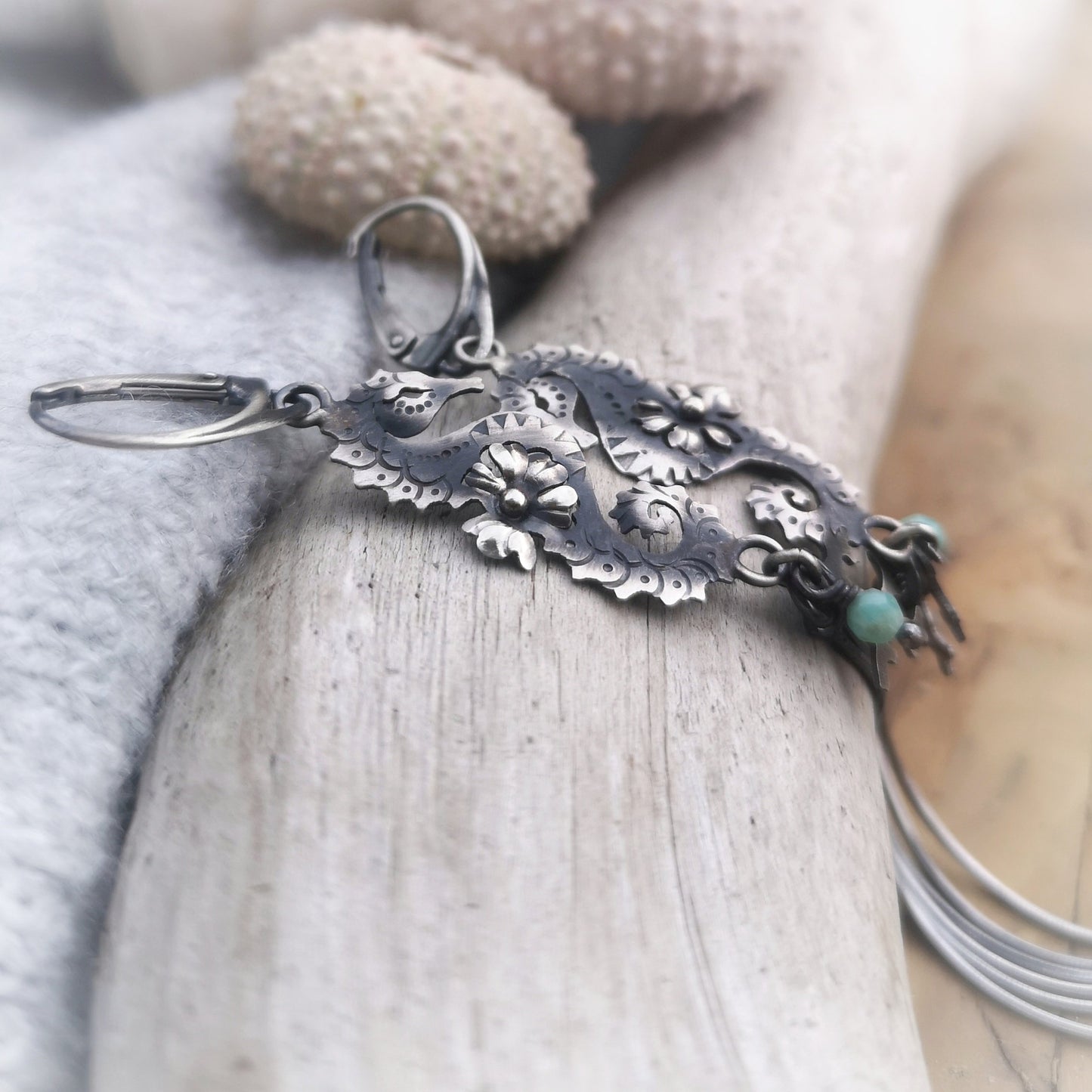 The Seahorse Tassel Earrings