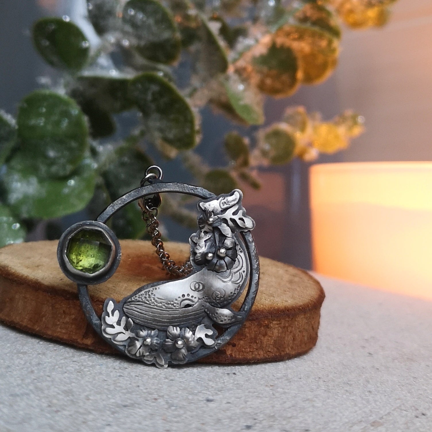 The Humpback Necklace with Tourmaline II
