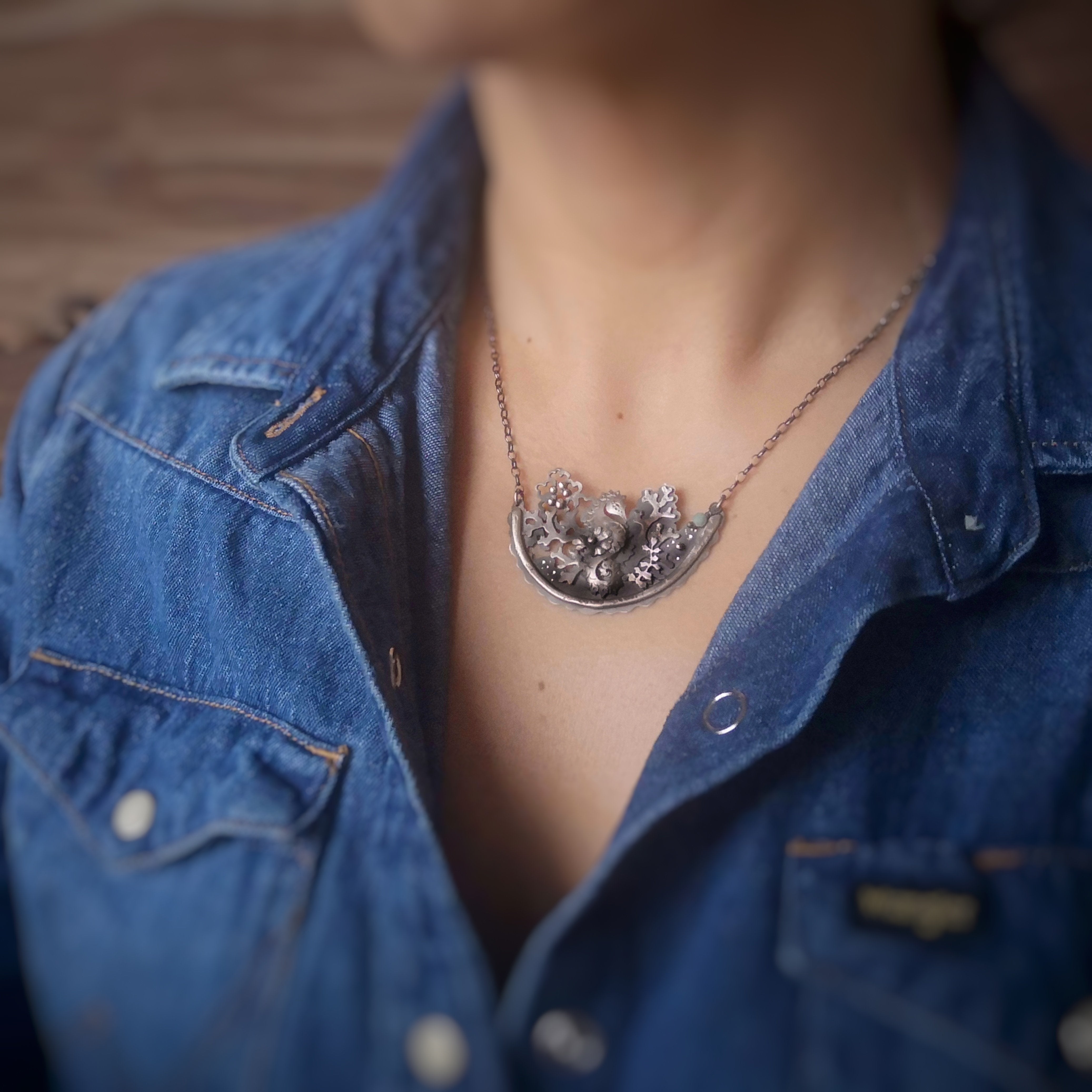 The Seahorse Arc Necklace