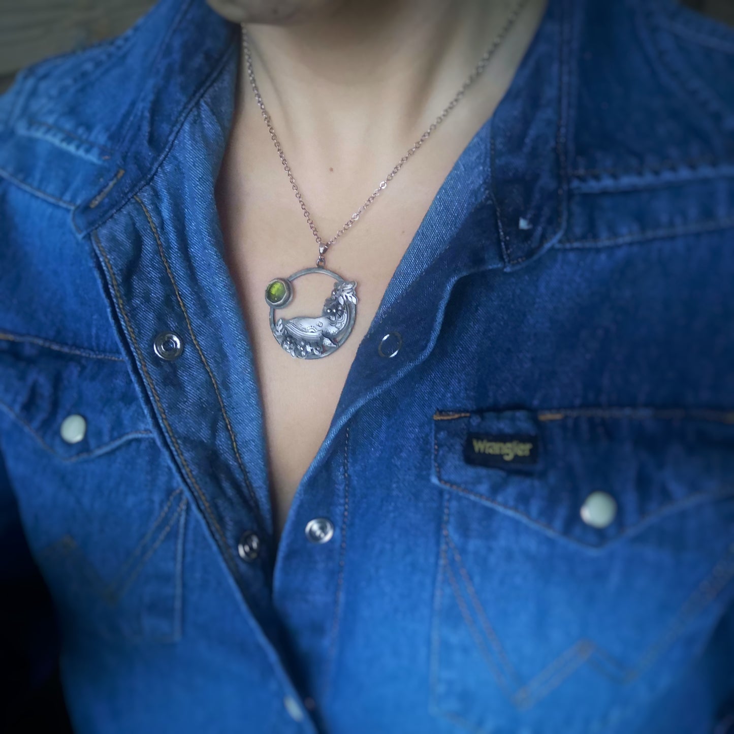 The Humpback Necklace with Tourmaline I