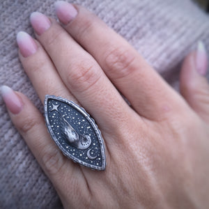 The Barn Owl Totem Ring