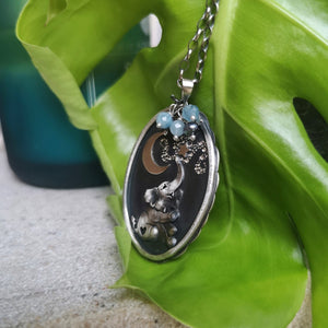 The Lucky Elephant Shadowbox Necklace