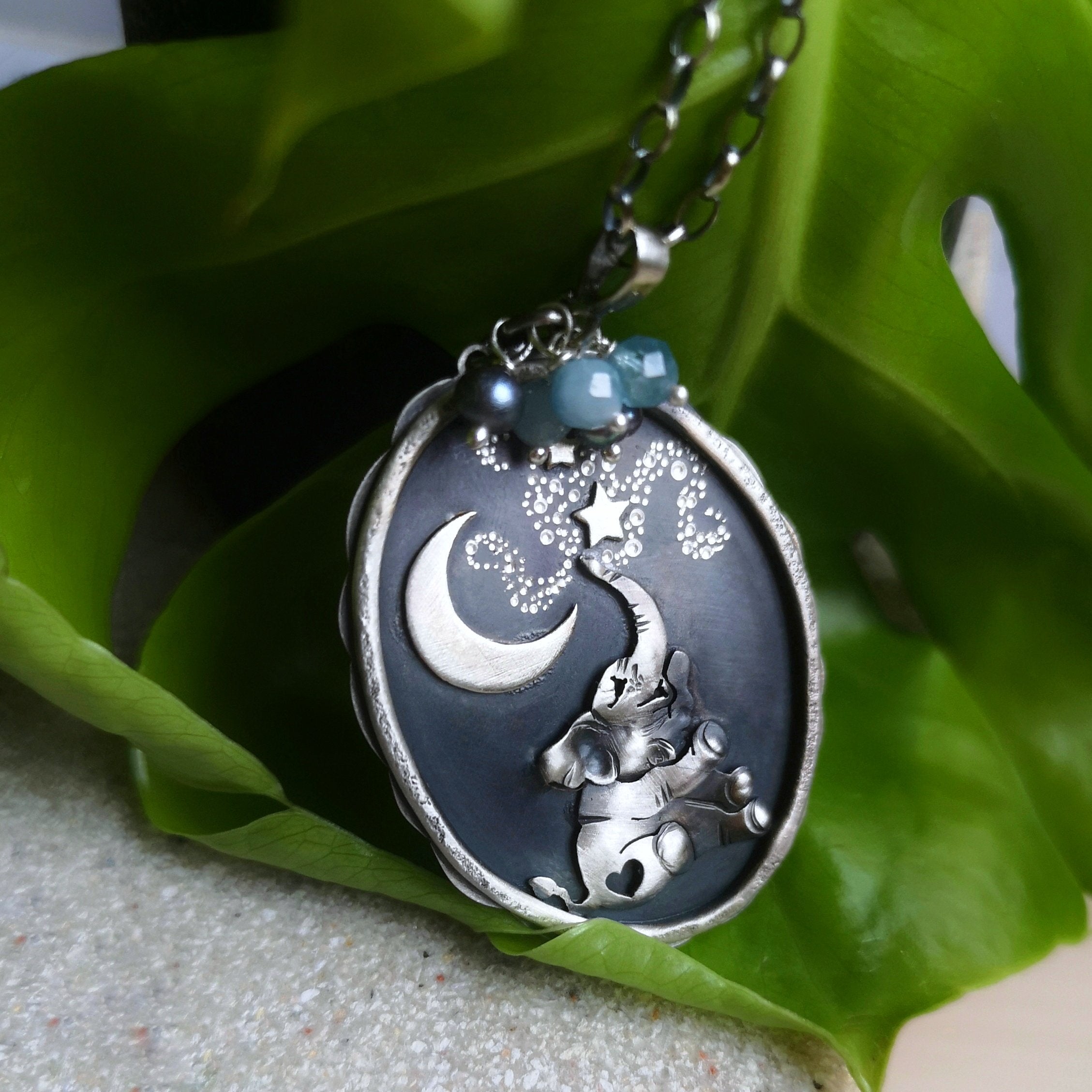 The Lucky Elephant Shadowbox Necklace