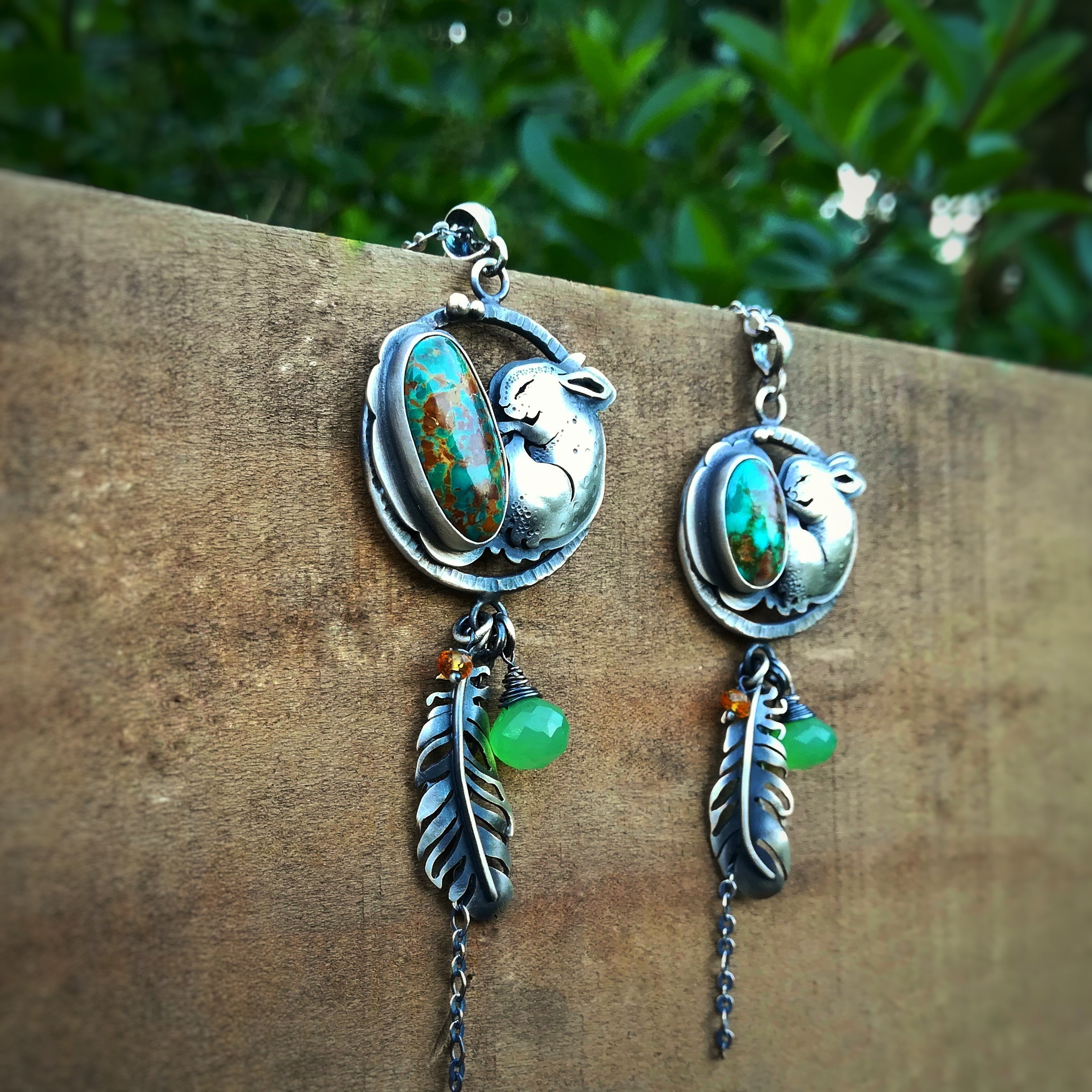 Sleeping Bunny Necklace - Medium