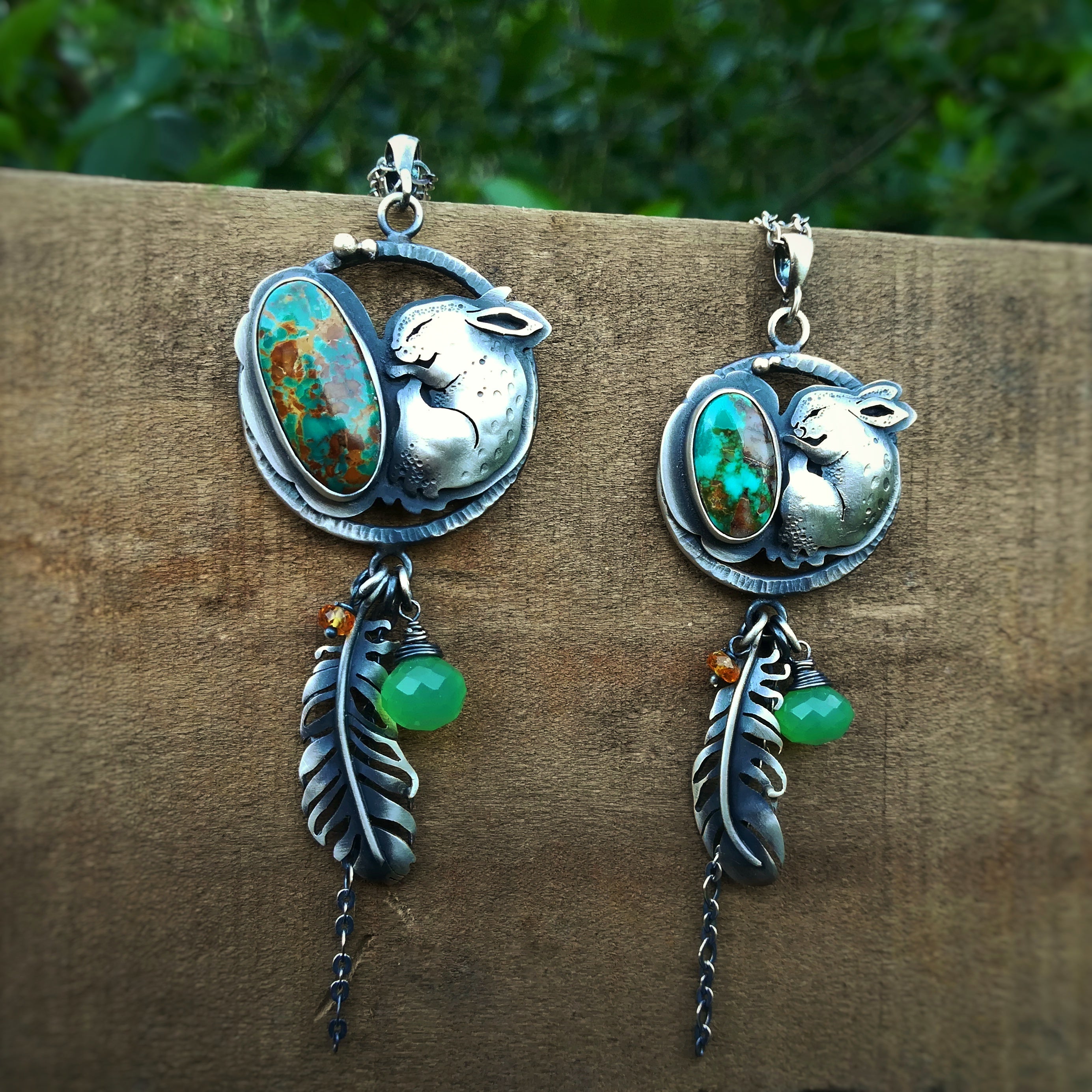 Sleeping Bunny Necklace - Medium