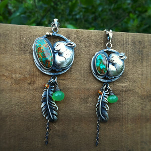 Sleeping Bunny Necklace - Medium