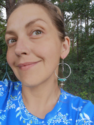 The Wanderlust Earrings ll Hoop
