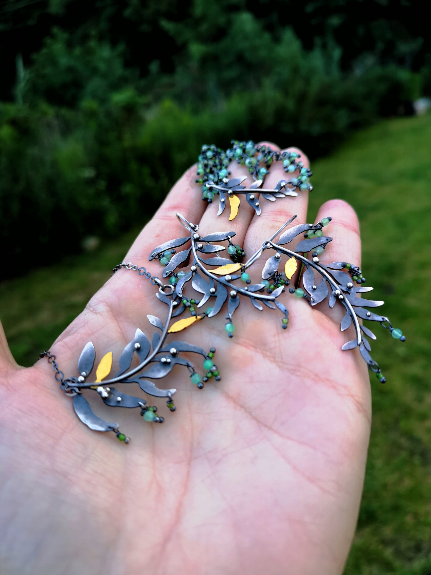 Willow Necklace - Leaf Necklace