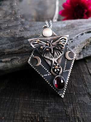 Luna Moth Necklace I