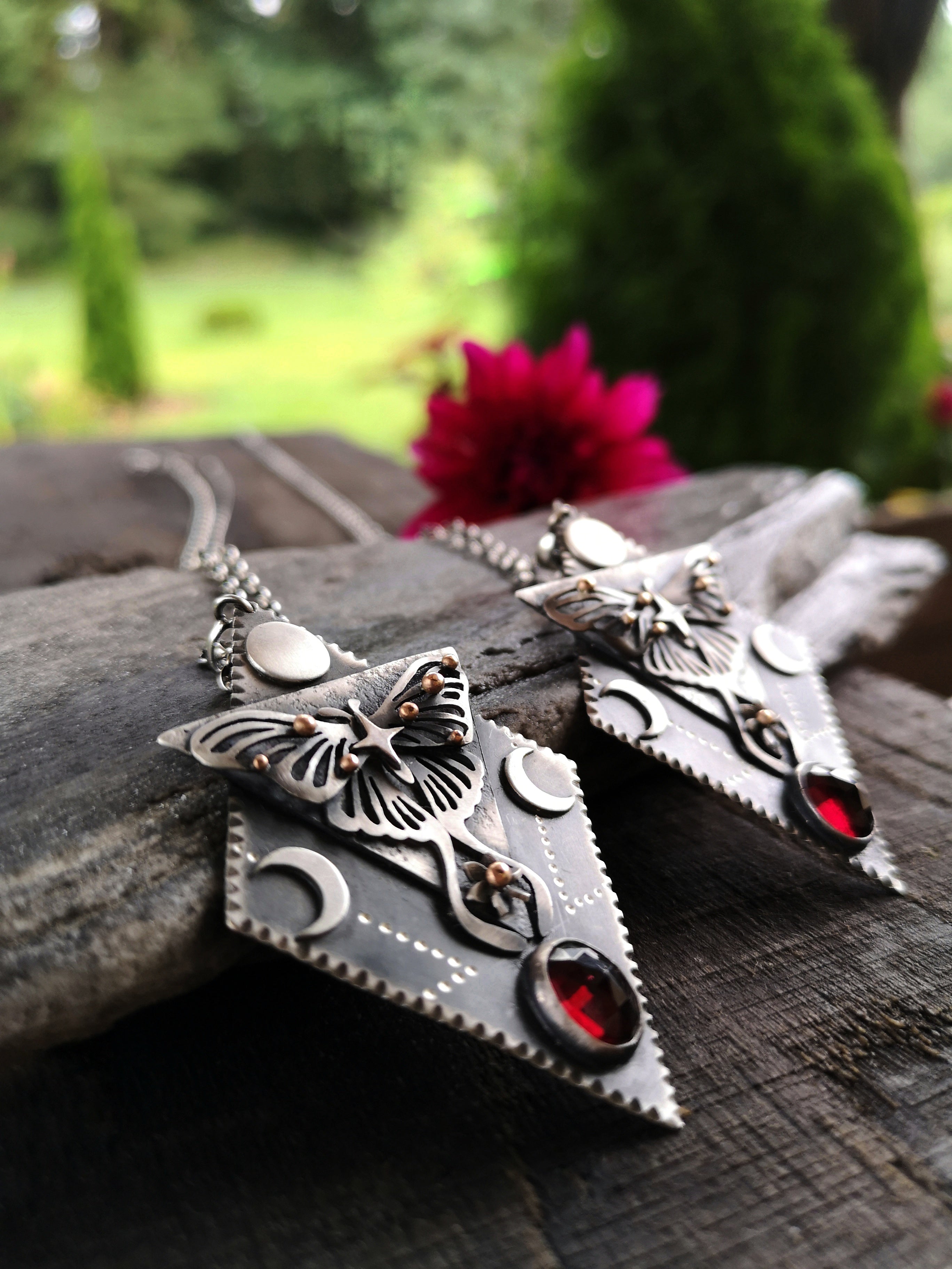 Luna Moth Necklace I