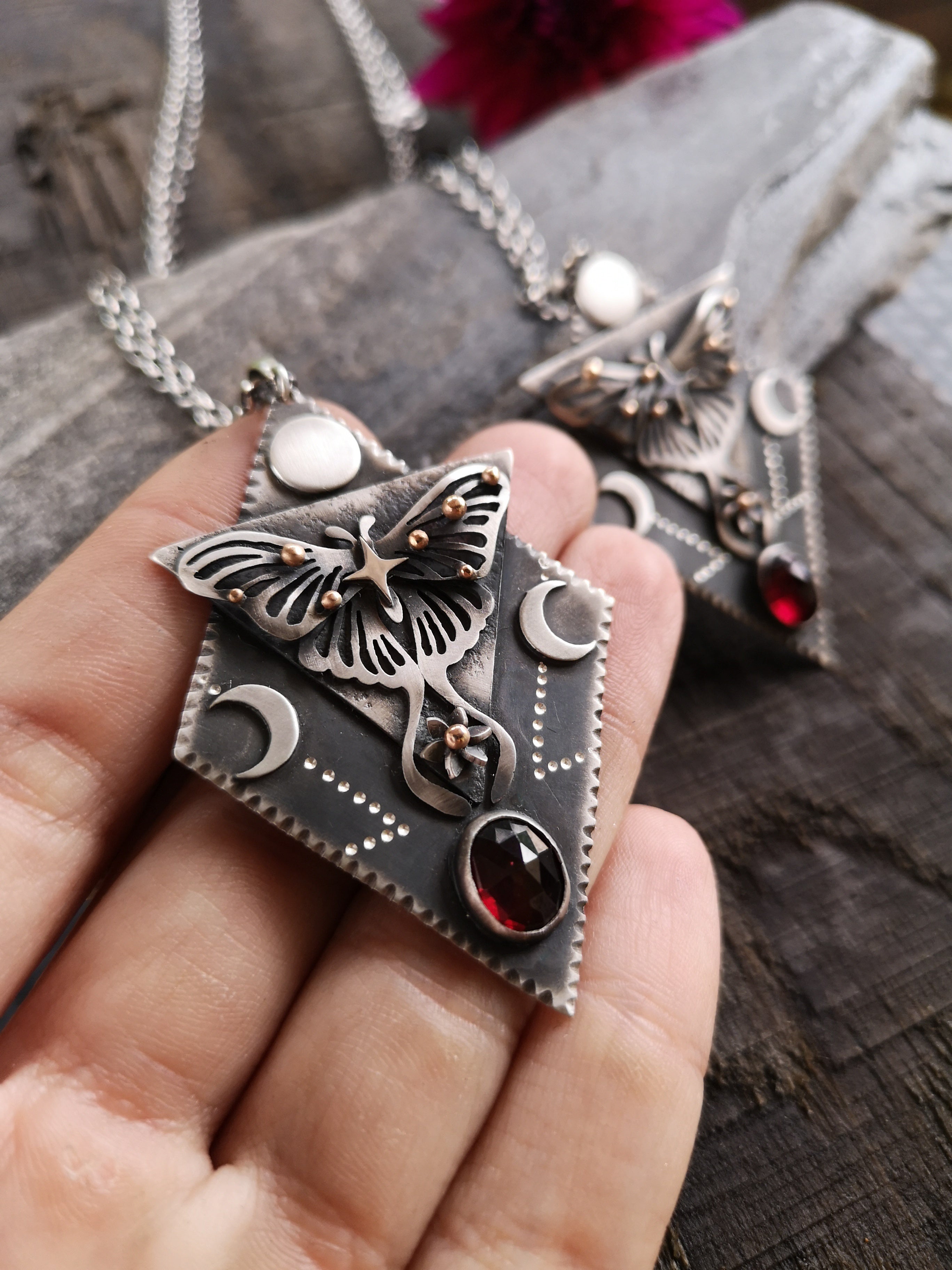 Luna Moth Necklace I