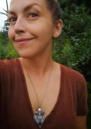 Luna Moth Necklace I