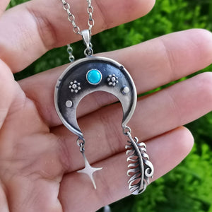 The Moon Necklace - Sleeping Beauty Turquoise Necklace