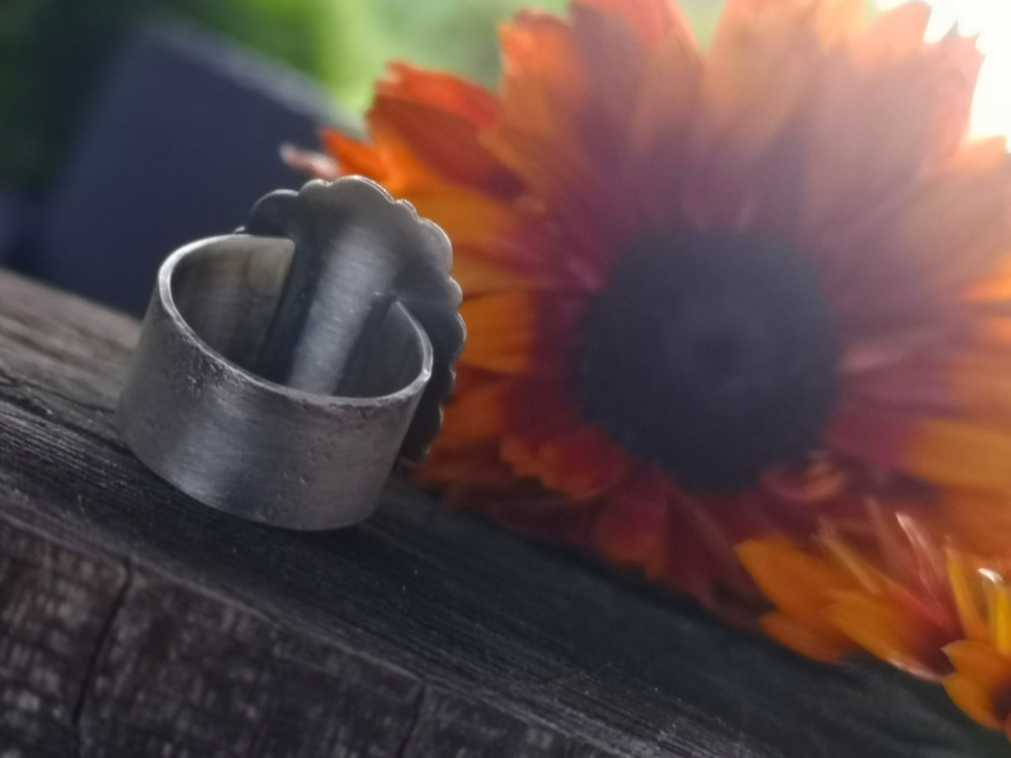 The Bloomer Ring - White Water Turquoise 7 US