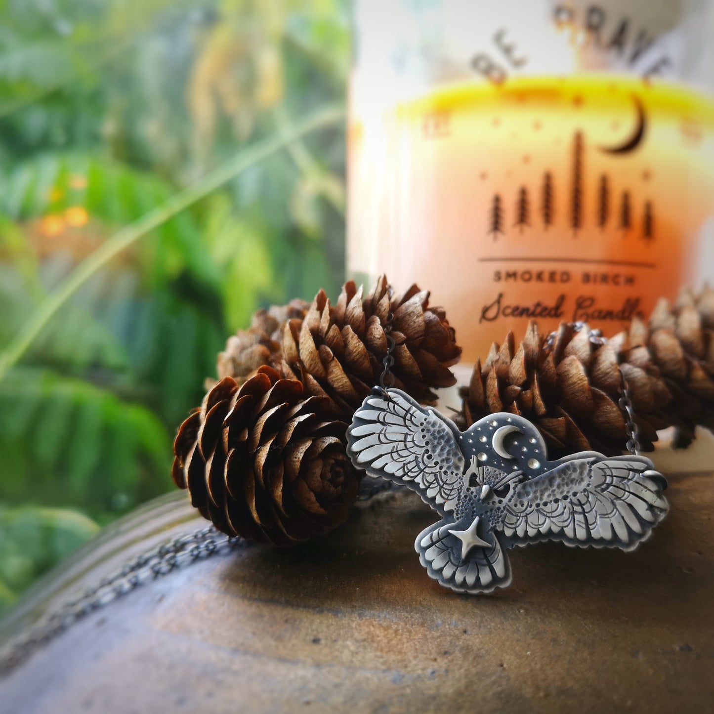 MADE TO ORDER - The Great Horned Owl Necklace