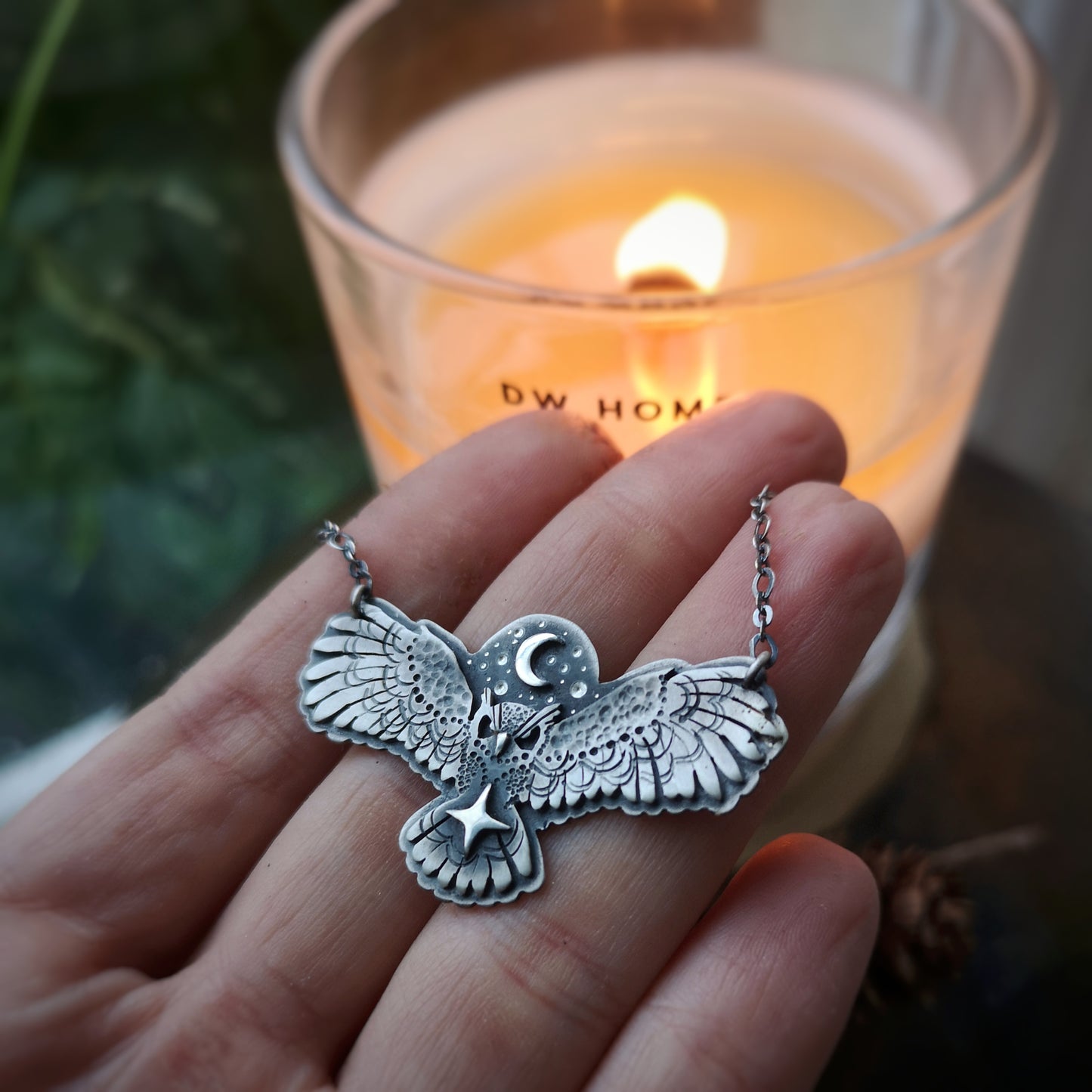 MADE TO ORDER - The Great Horned Owl Necklace