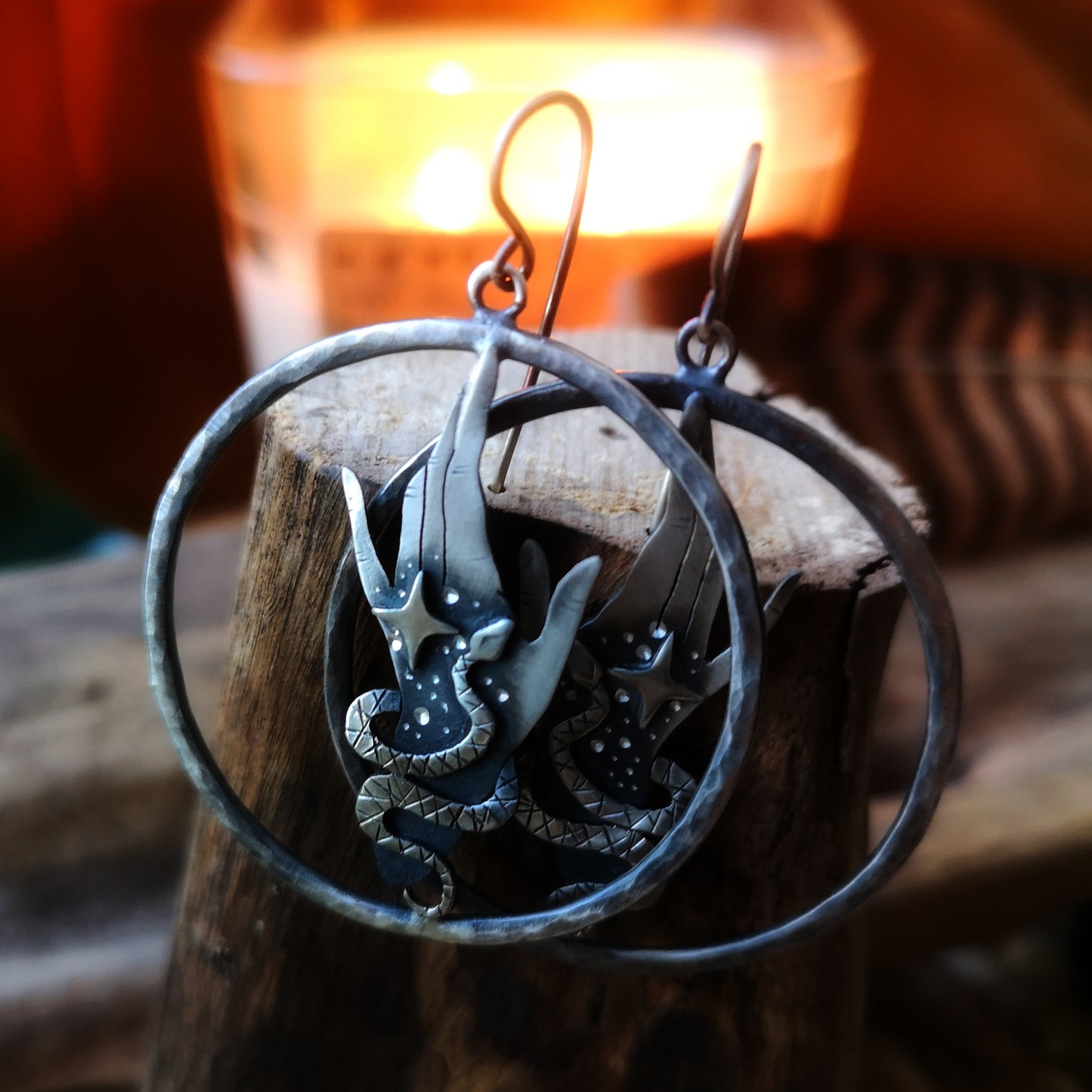 The Moon Goddess Hoop Earrings