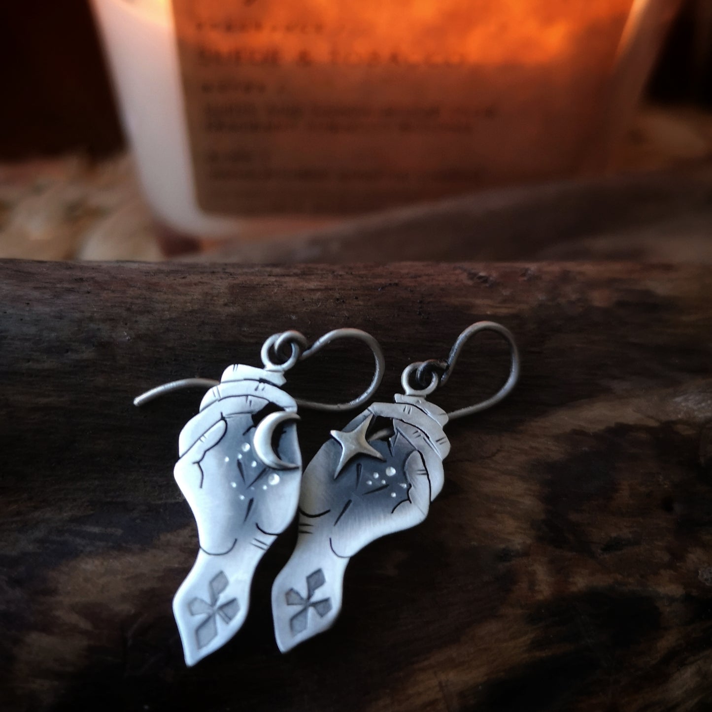 The Dainty Moon Goddess Earrings