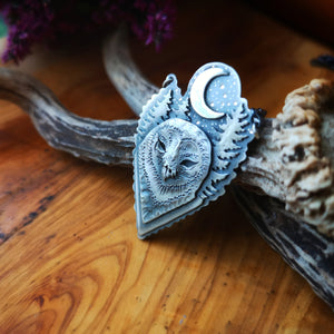 The Barn Owl Necklace - Totem Owl Necklace