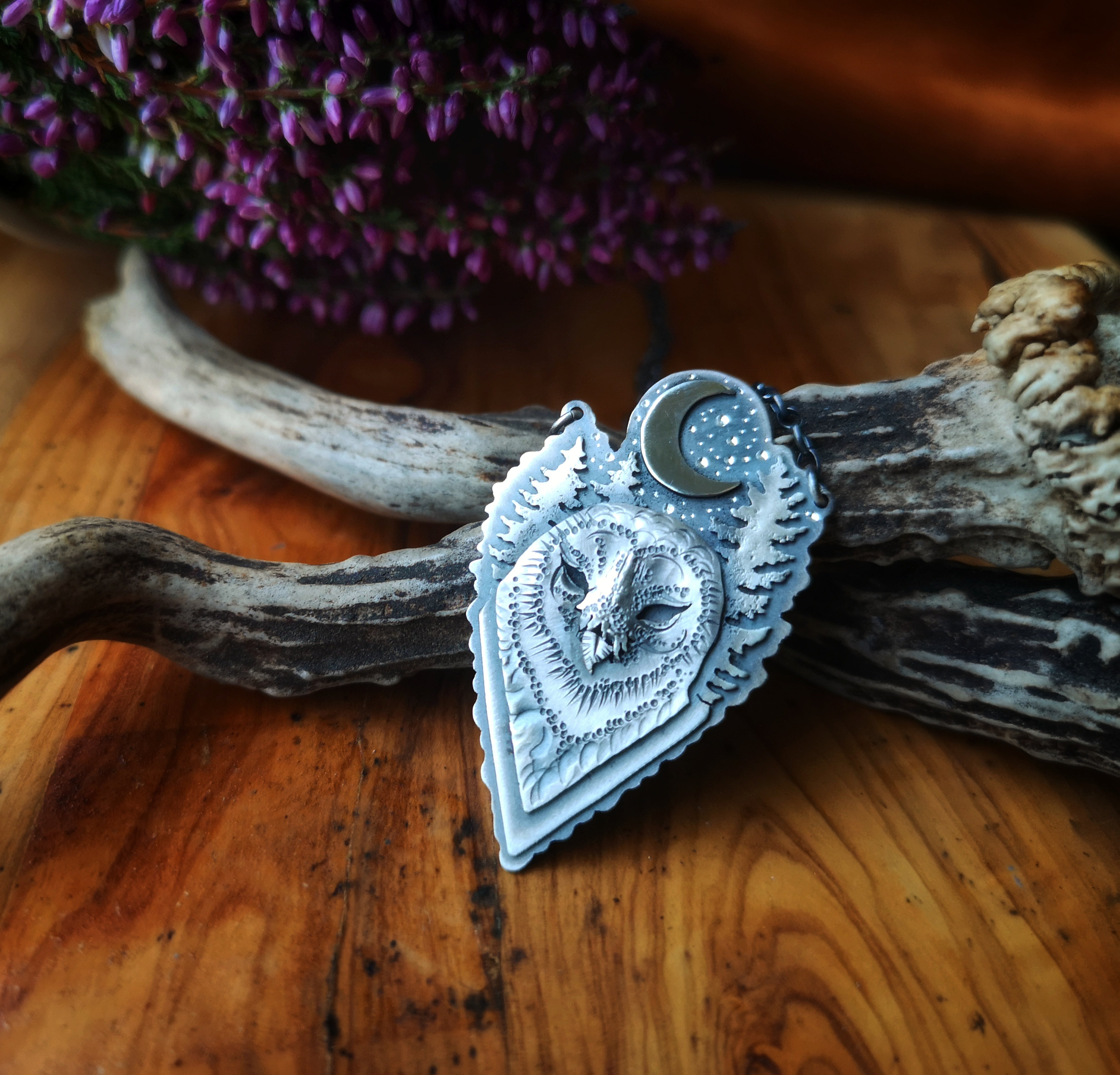 The Barn Owl Necklace - Totem Owl Necklace