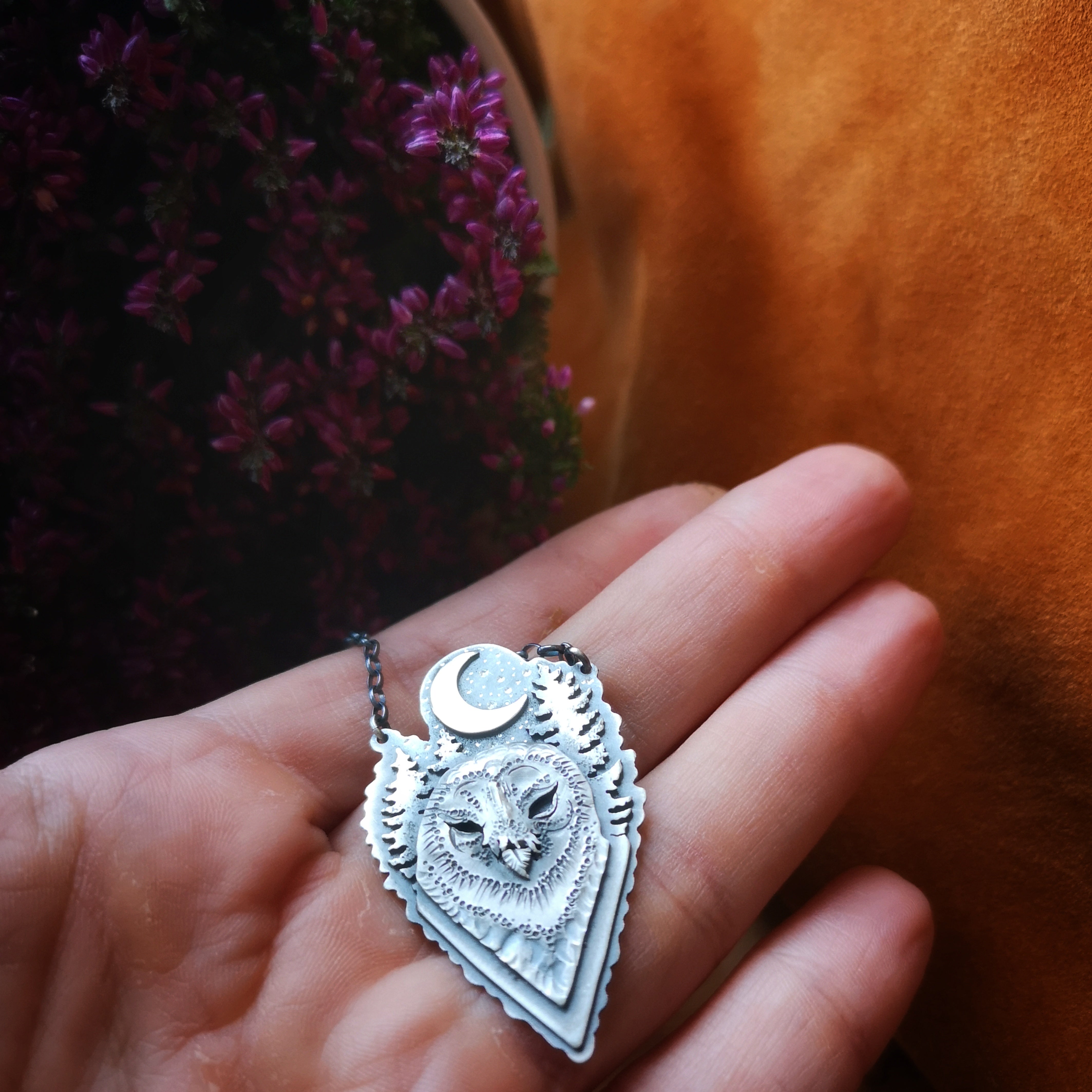 The Barn Owl Necklace - Totem Owl Necklace