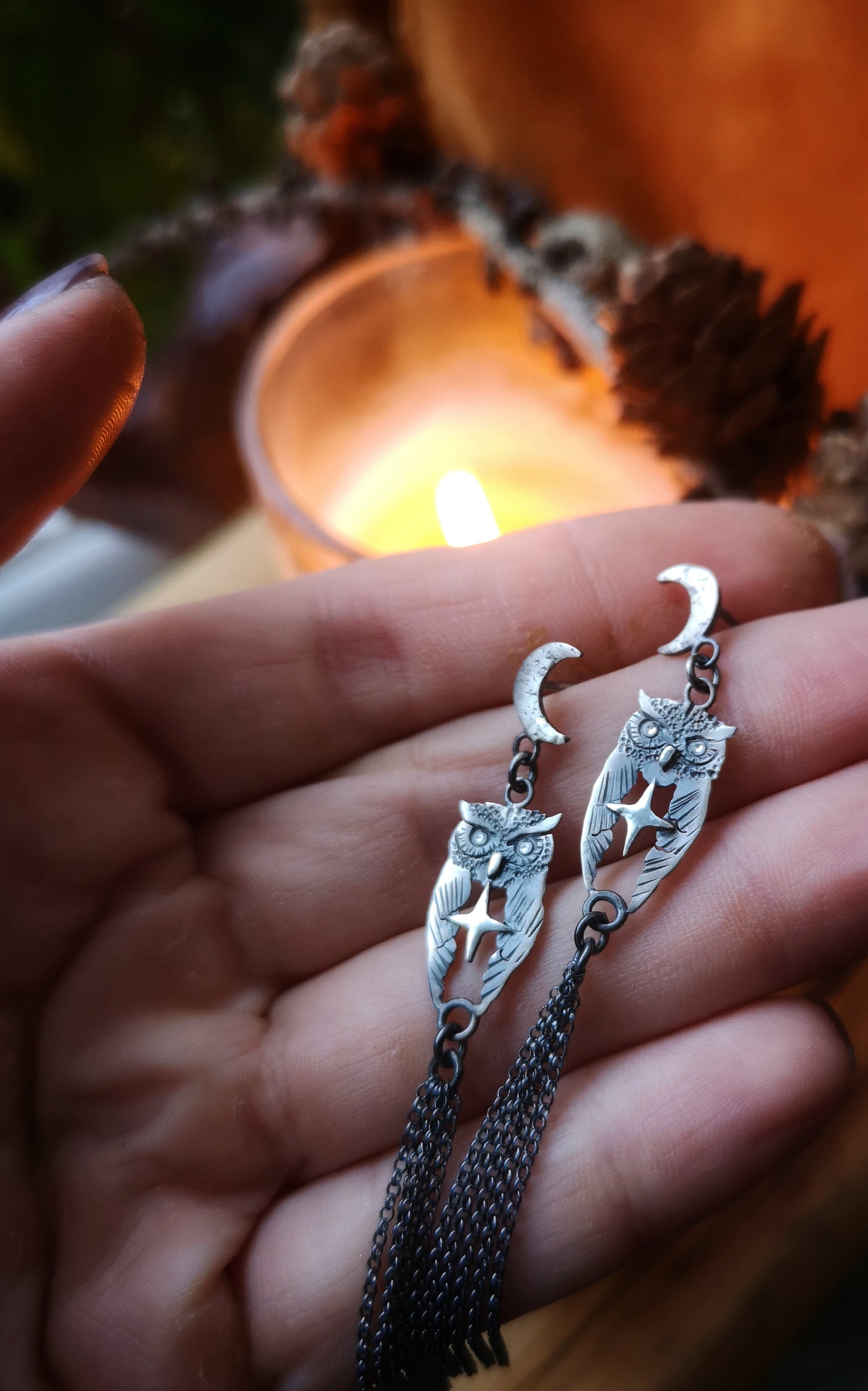 The Great Horned Owl Earrings