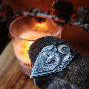 The Barn Owl Necklace - Totem Owl Necklace