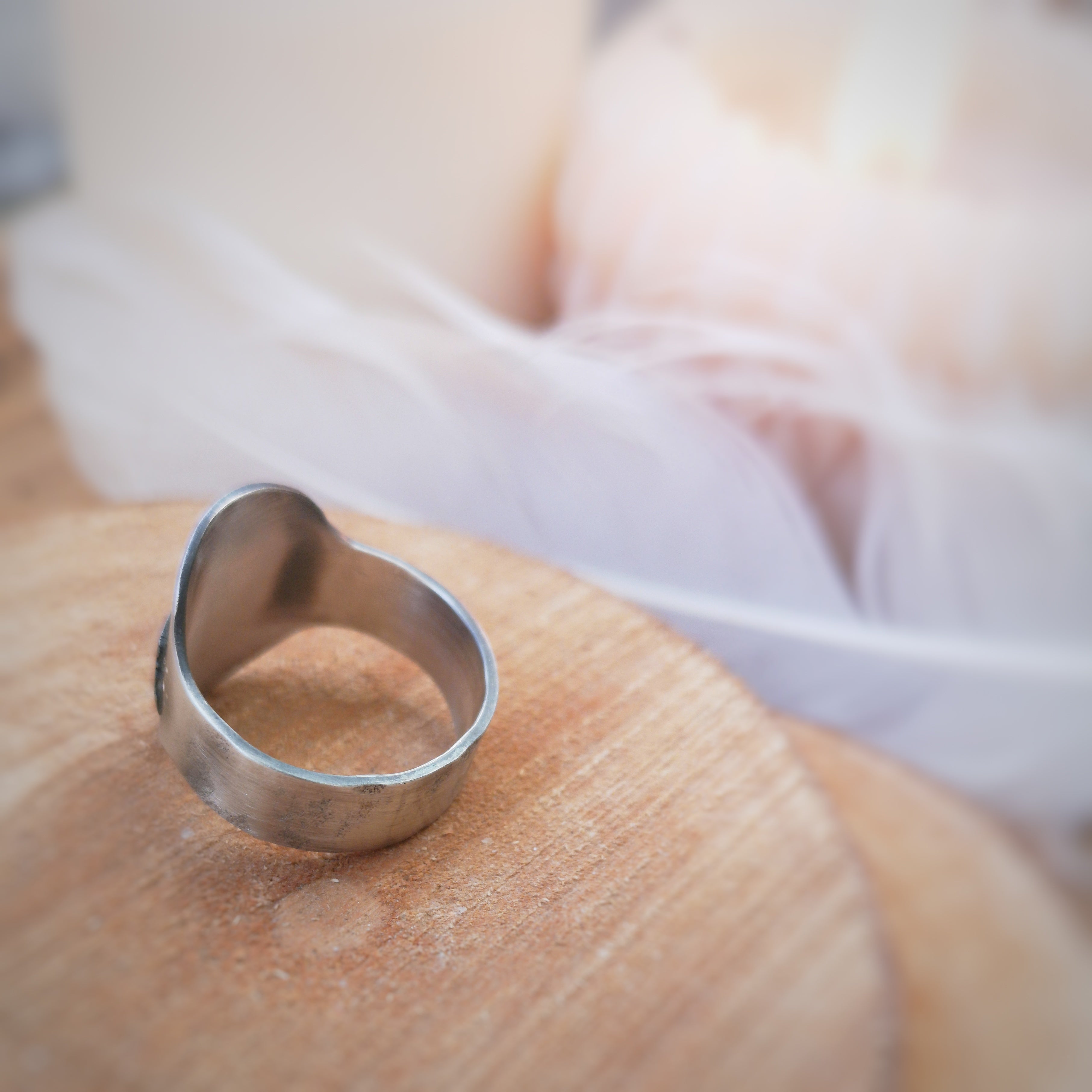 MADE TO ORDER - The Sleeping Fox Ring - Sterling Silver Totem Ring