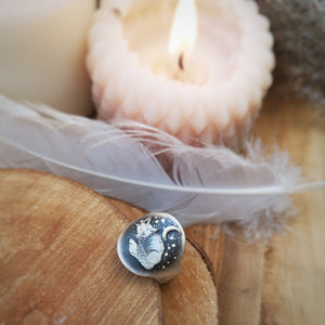 MADE TO ORDER - The Sleeping Fox Ring - Sterling Silver Totem Ring