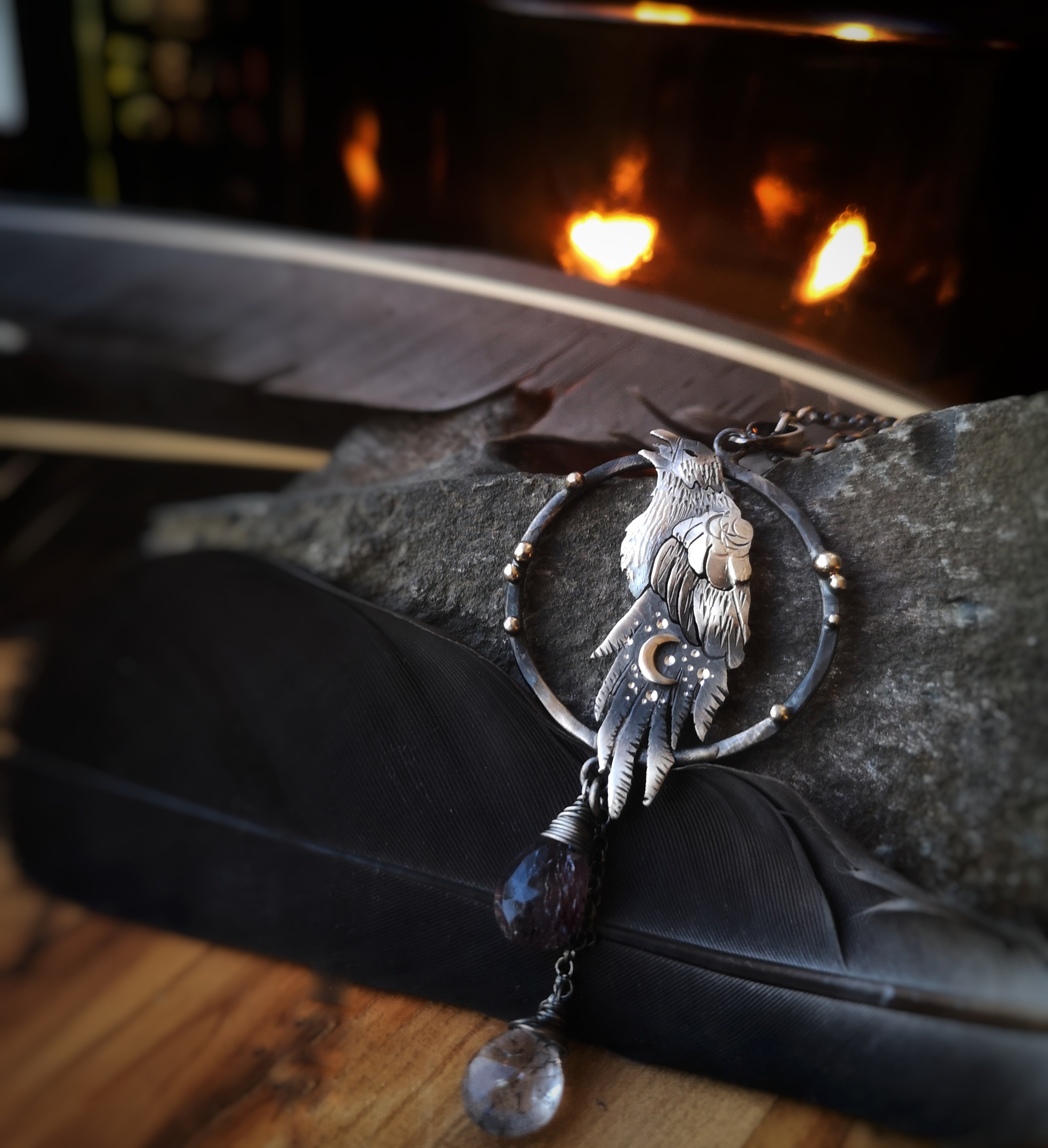 The Winter Raven Necklace