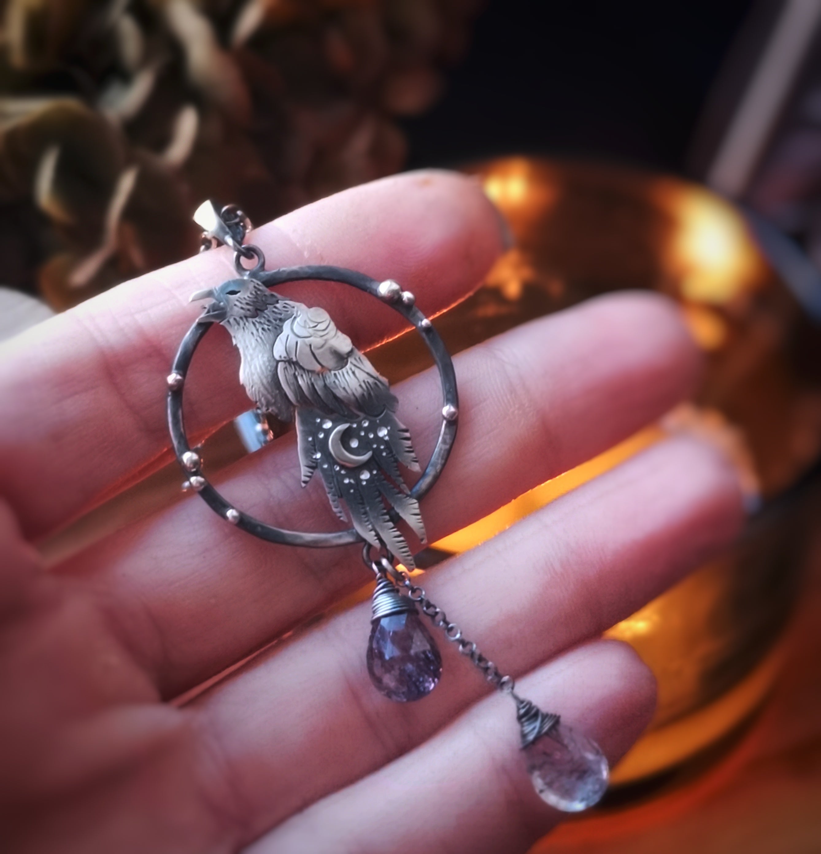 The Winter Raven Necklace