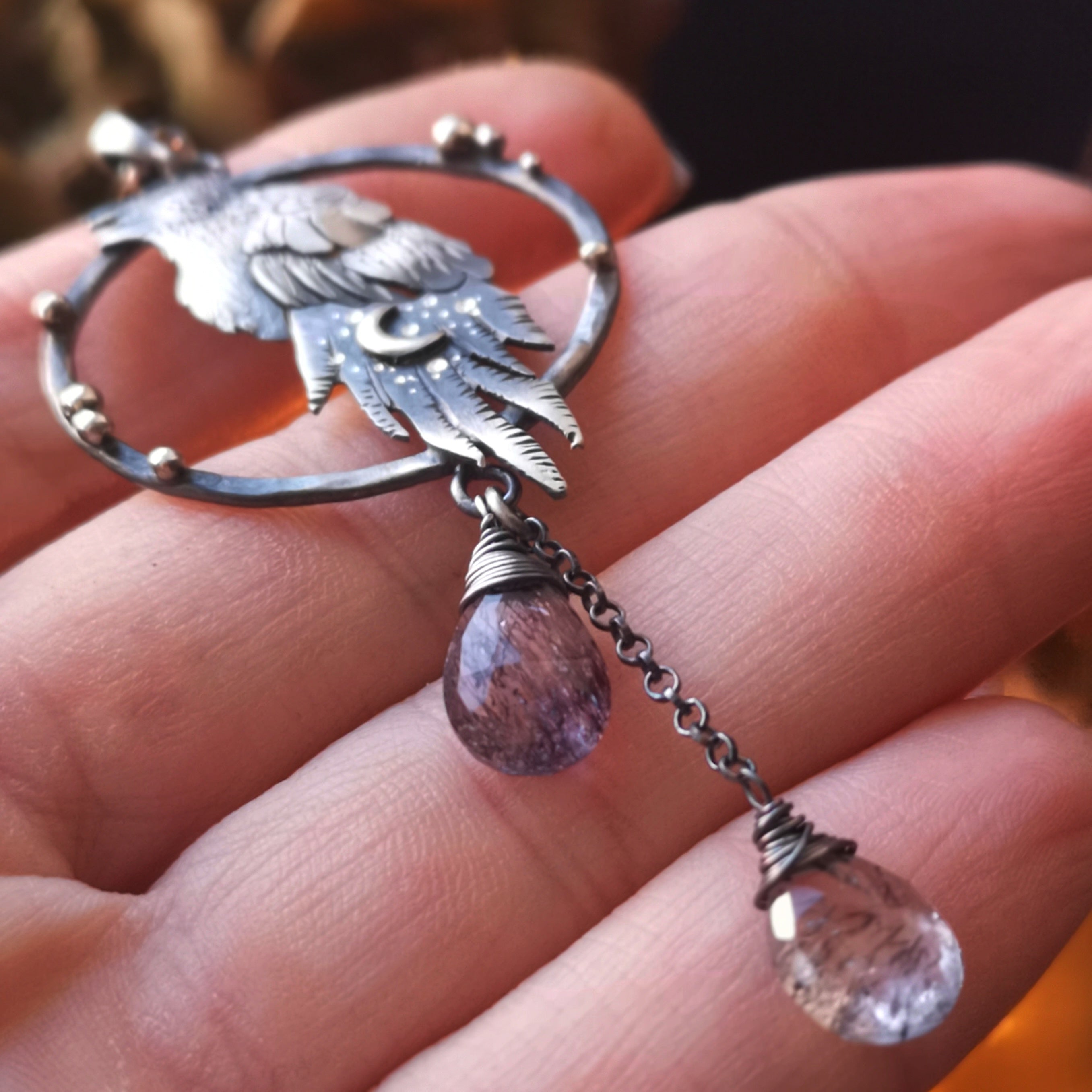 The Winter Raven Necklace