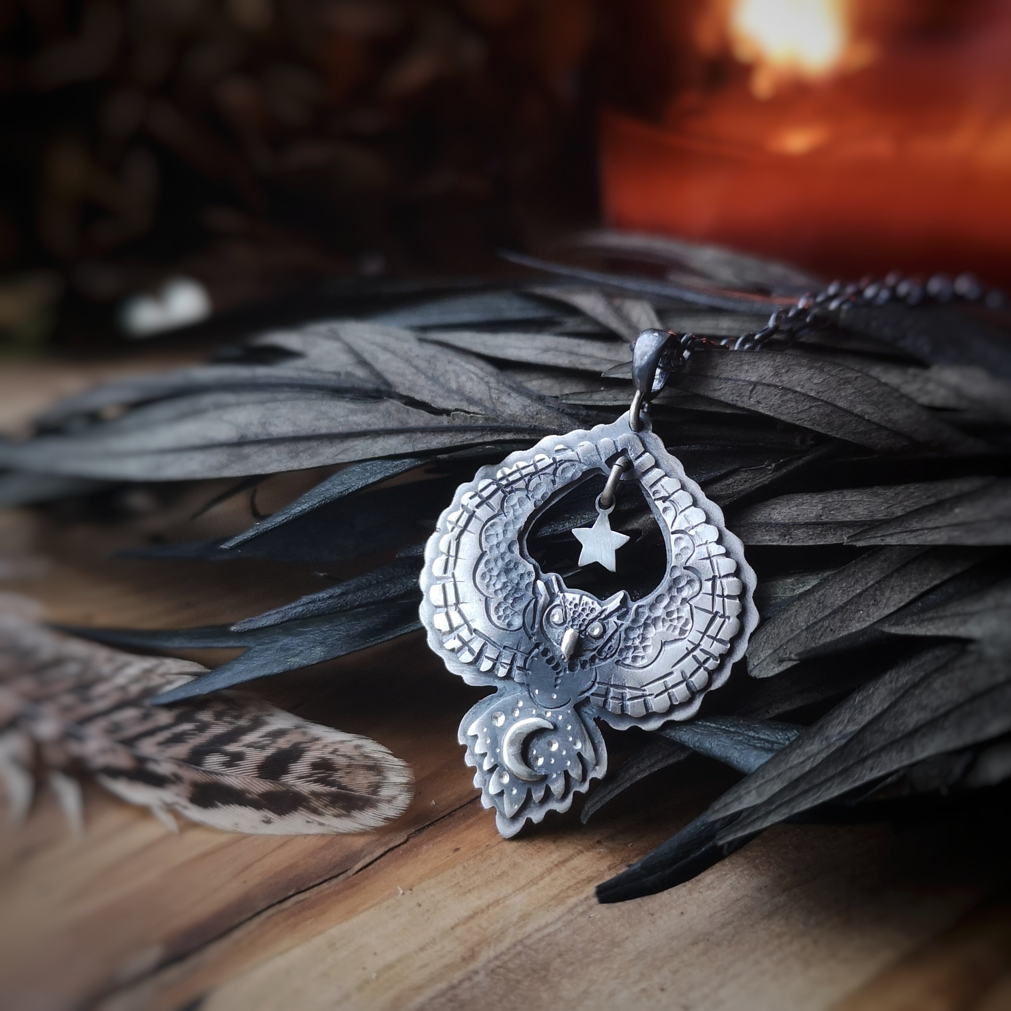 SALE: The Fall Night Owl Necklace