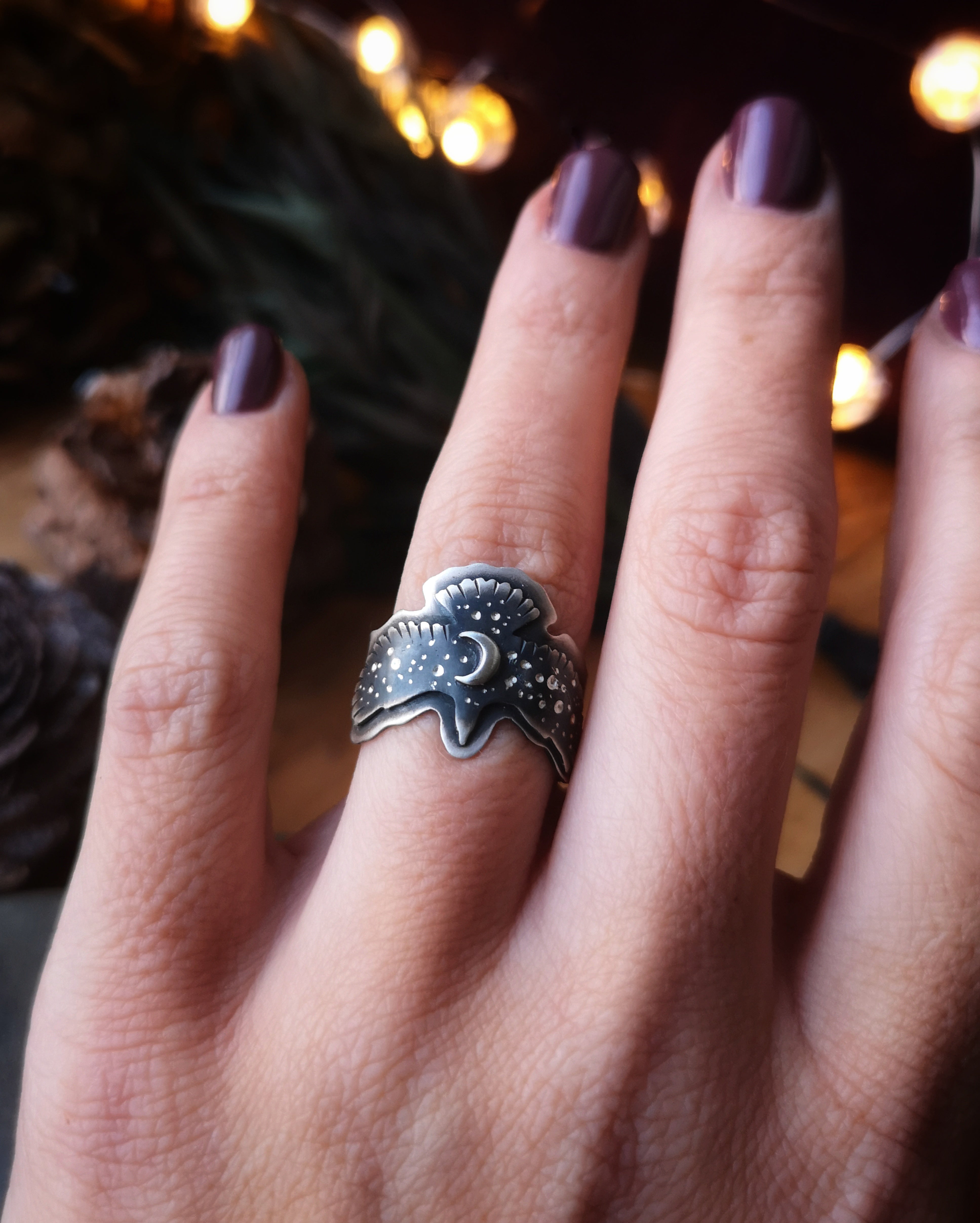 Hawk Medicine Ring - Adjustable Band