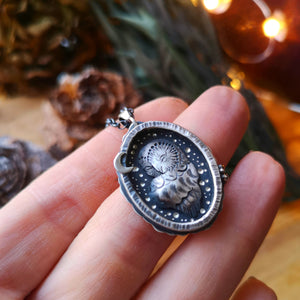 The Barn Owl Shadowbox Necklace